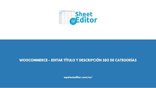 WooCommerce – Editar Título y Descripción SEO de Categorías