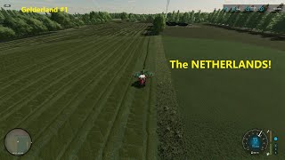 FS22 | Mowing and Rowing in the NETHERLANDS!! | GELDERLAND #1 | Dutch Contractor Farm