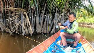 KERINDUAN TARIKAN BABON UDANG GALAH TEROBATI || SUNGAI SEKONYER KUMAI