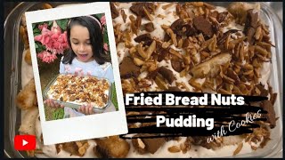 EASY FRIED BREAD NUTS PUDDING/ Without gelatin/Creamy pudding/EAsy Dessert.