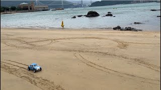 田宮Tamiya sand scorcher first person perspective RS540 Sport-Tuned high speed beach