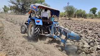 इस खेत में तो sonalika di740 ट्रैक्टर की हवा निकल गई | plough cultivation in Hard soil