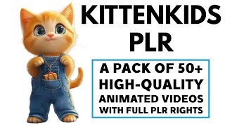 KittenKids PLR Review Demo - 50+ Animated Stories with Full PLR Rights