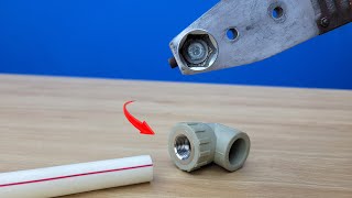 An ancient craftsman reveals this! how create detachable plastic pipe connections quickly accurately