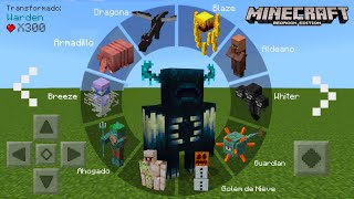 COMO TRANSFORMARSE EN CUALQUIER MOB EN MINECRAFT PE /BEDROCK 1.21 - ADDONS PARA MINECRAFT PE EPICO¡