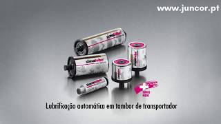 Lubrificação automática de tambor de tapete transportador