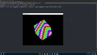 pygame+numpy 3d engine (1 fps)