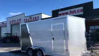 Alcom 7.5’ Wide Enclosed Trailer