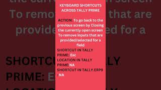 Tally Keyboard Shortcuts-1#Youtubeshorts#shorts#viral