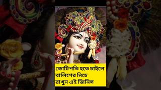 কোটিপতি হতে চাইলে বালিশের নিচে রাখুন এই ২টি জিনিস  #shorts #krishna #shortvideos