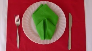 Napkin Folding - Cone