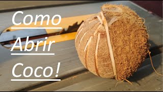 O jeito mais rápido de tirar a castanha do coco!