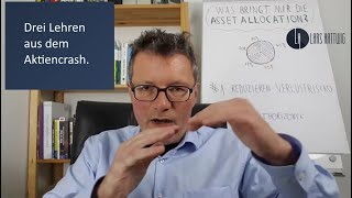 Drei Lehren aus dem Aktiencrash