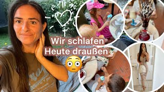 Wir schlafen heute im Garten | Großfamilie unterwegs | Sachen kaufen | Dailyvlog | Marytuga