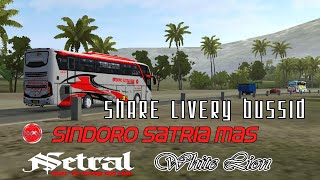 LIVERY BUSSID _SINDORO SATRIA MAS •NETRAL •WHITE LION