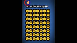 find odd emoji out👀🧠|| #facts #shortvideo #illusion #emoji #funny #shorts#shortsfeed