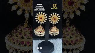 NEW VARIETY IN PREMIUM AD MOTI JHUMKA#premiumquality#admotijhumka#trendyearring#gold#fashionjewellry