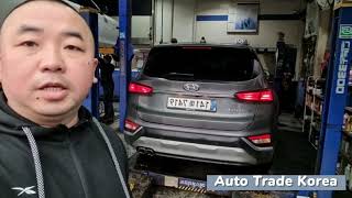 Hyundai Santa Fe 2020 года, ТО смена масла, Auto Trade Korea