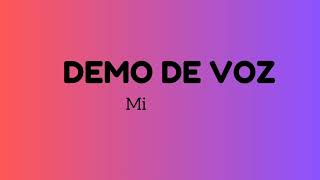 Demo de voz