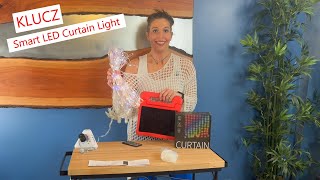 KLUCZ Smart LED Curtain Lights versatile, waterproof & bright #curtainlights #lights #holidaydecor