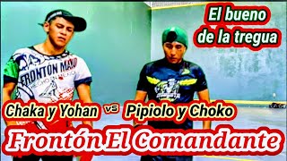 Chaka y Yohan vs Pipiolo y Choko Frontón El Comandante tercer partido