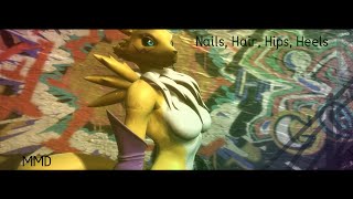 [MMD/FURRY]  Nails, Hair, Hips, Heels {18+}