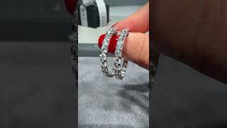 Diamond Hoop Earrings in 18k