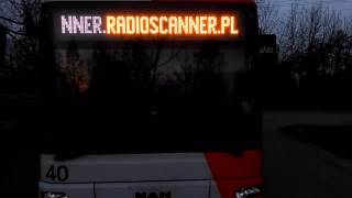 Radioscanner.pl na wyświetlaczu autobusu tomaszowskiego MZK.