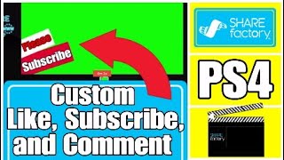 How to add custom LIKE, SUBSCRIBE and COMMENT on Sharefactory (Green Screen)