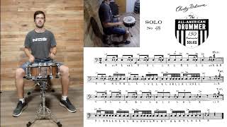 Solo Nº 48 - Charley Wilcoxon - The All-American Drummer - 150 Rudimental Solos