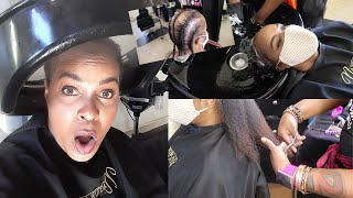 OMG!! My 1st Natural Hair Salon Visit With Alopecia/CCCA