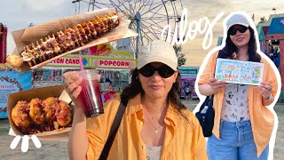 Painting and trying new food at the State Fair! 🎡