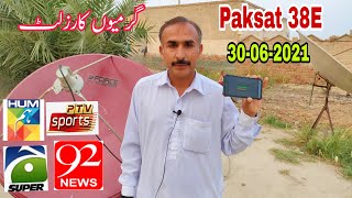 Paksat 38E Full dish setting latest Channel list 30-06-2021.