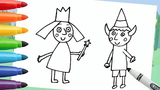 Drawing Ben & Holly | Fun Easy Drawings For Kids