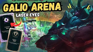 Galio Dominate 3000+SHIELD Big Brain with 1000 AP + Laser Eyes[ Arena 2v2v2v2 League of Legends LoL]