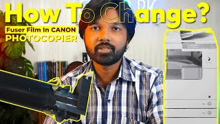 How to change Fuser film sleeve in Canon ir2520, ir2525, ir2530, ir2535, ir2545 | Fuser error