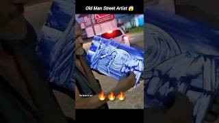 Unbelievable 😱 Old Man Street Artist 🖌️ // Big Dawgs 🔥 #artist #shorts