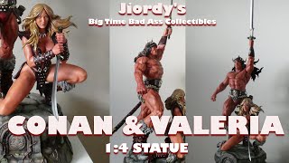 Conan the Barbarian & Valeria Statue Diorama Fan Art 1/4 Scale Arnold Schwarzenegger