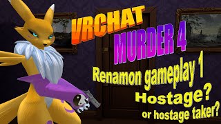 VRChat Murder 4 game play with Renamon part 1: Every time Renamon is captured it's game-over