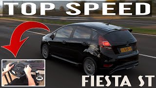 Forza Horizon 4 - Ford Fiesta ST Top Speed | Steering Wheel + Paddle Shifter Gameplay