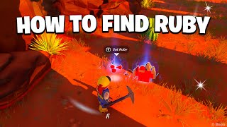 How to get ROUGH RUBY in LEGO Fortnite - How to find CUT RUBY in LEGO FORTNITE