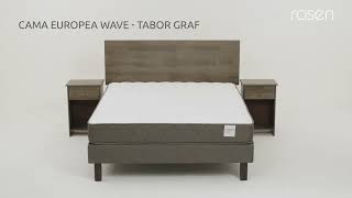 CAMA EUROPEA Wave + Muebles Tabor