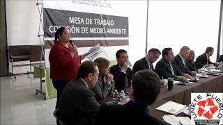 Intervención únete pueblo en las mesas de trabajo de la comisión de medio ambiente.