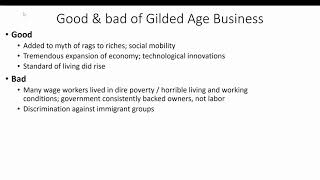 Gilded Age - 2nd Industrial Revolution