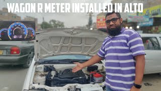 Wagon R meter installed in Alto by Hasan Autos