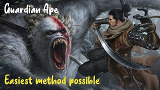 Guardian Ape easiest method on Youtube. Step by step. Sekiro.