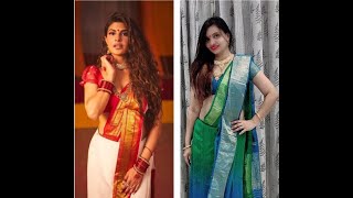 How to drape a Saree like Jacqueline Fernandes in Genda phool song | Bengali Style Saree Drape