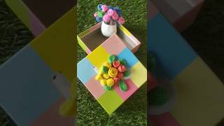 #diy-Gift hacks tricks 💐#viral #trending #cute #clay #art #craft #shorts -khalasi song✨