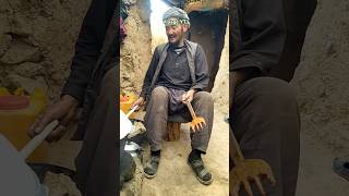 Preparing food for cavewoman by old lovers |Afghanistan Villagelife #shorts