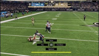 New Orleans Saints vs. Tennessee Titans Madden 24 ranked gameplay PS5